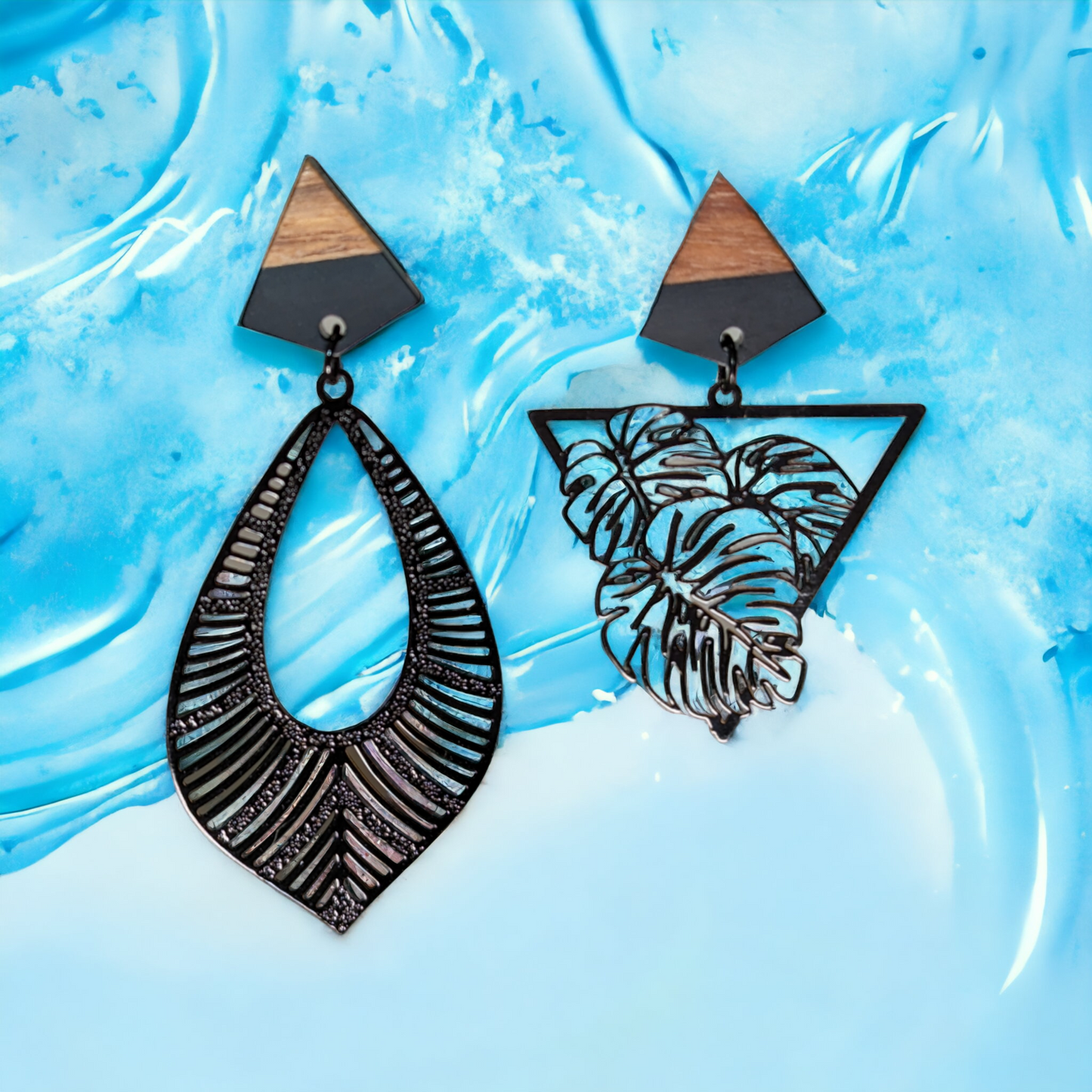 Boucles d'oreilles asymétriques