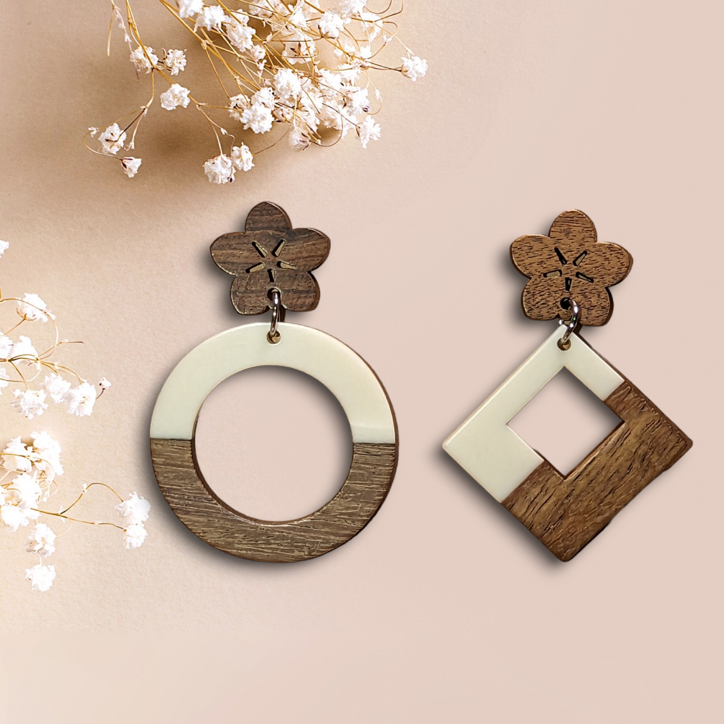 Boucles d'oreilles asymétriques