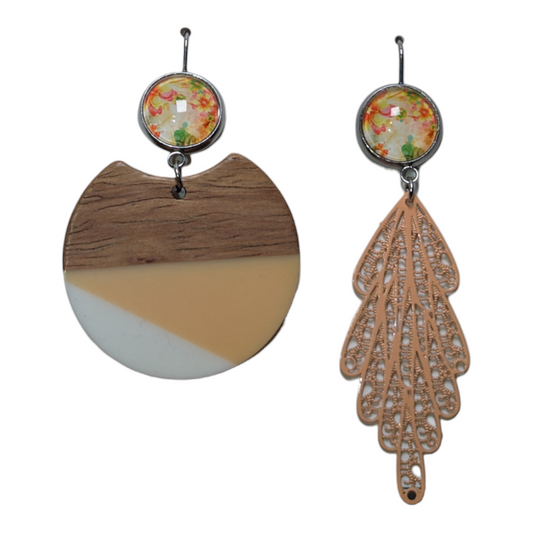 Boucles d'oreilles asymétriques