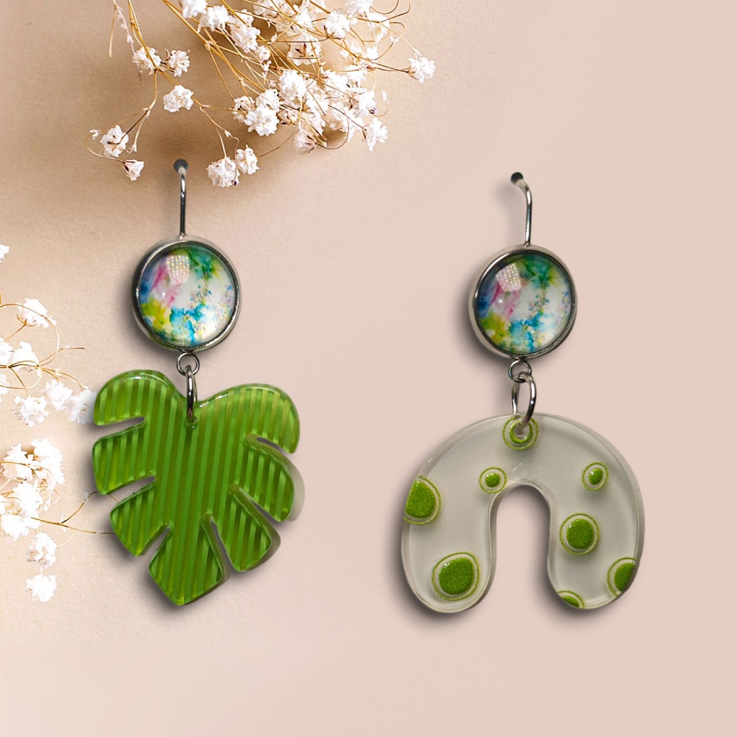 Boucles d'oreilles asymétriques