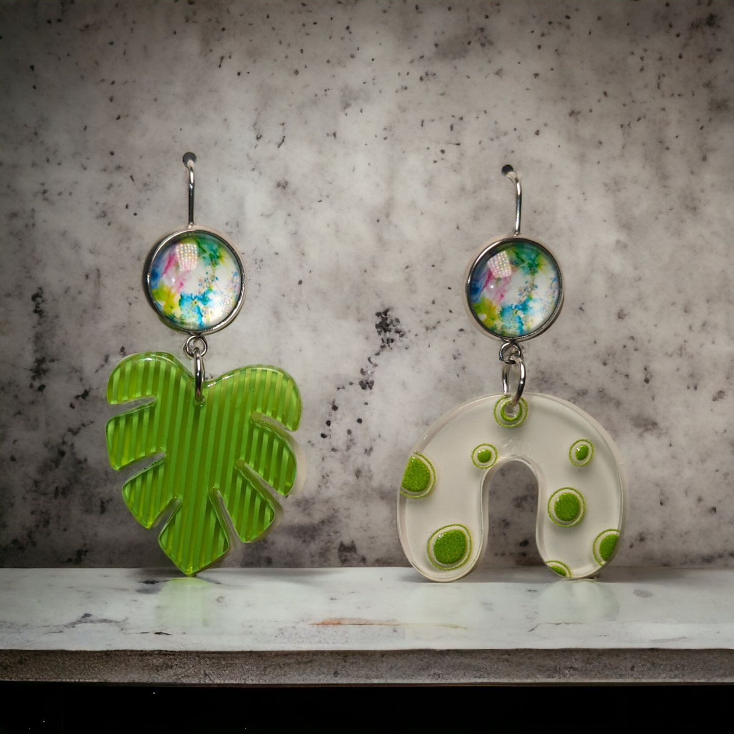 Boucles d'oreilles asymétriques