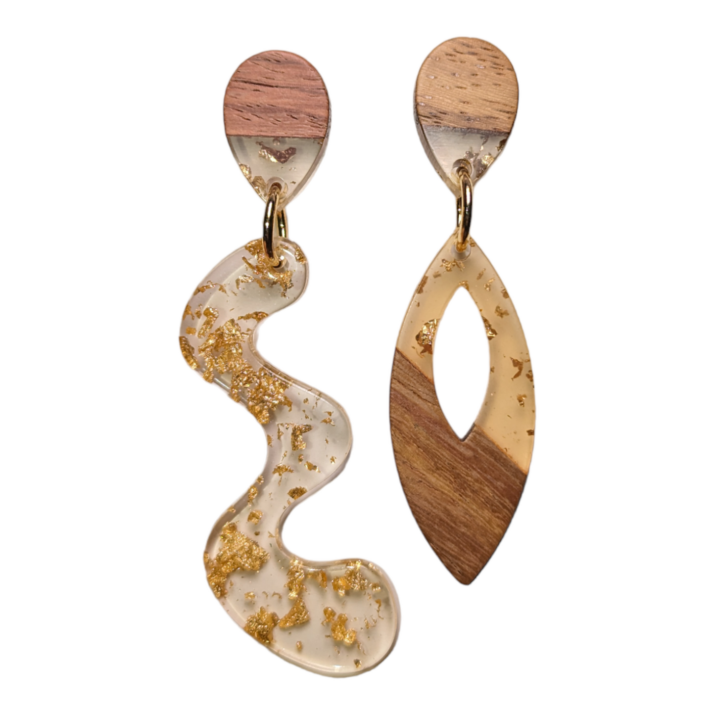 Boucles d'oreilles asymétriques