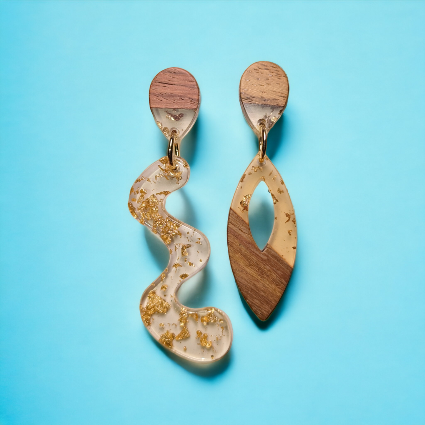 Boucles d'oreilles asymétriques