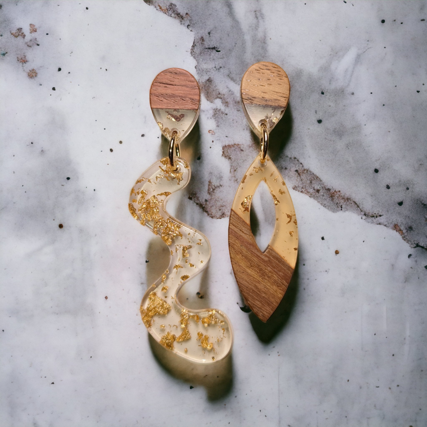 Boucles d'oreilles asymétriques