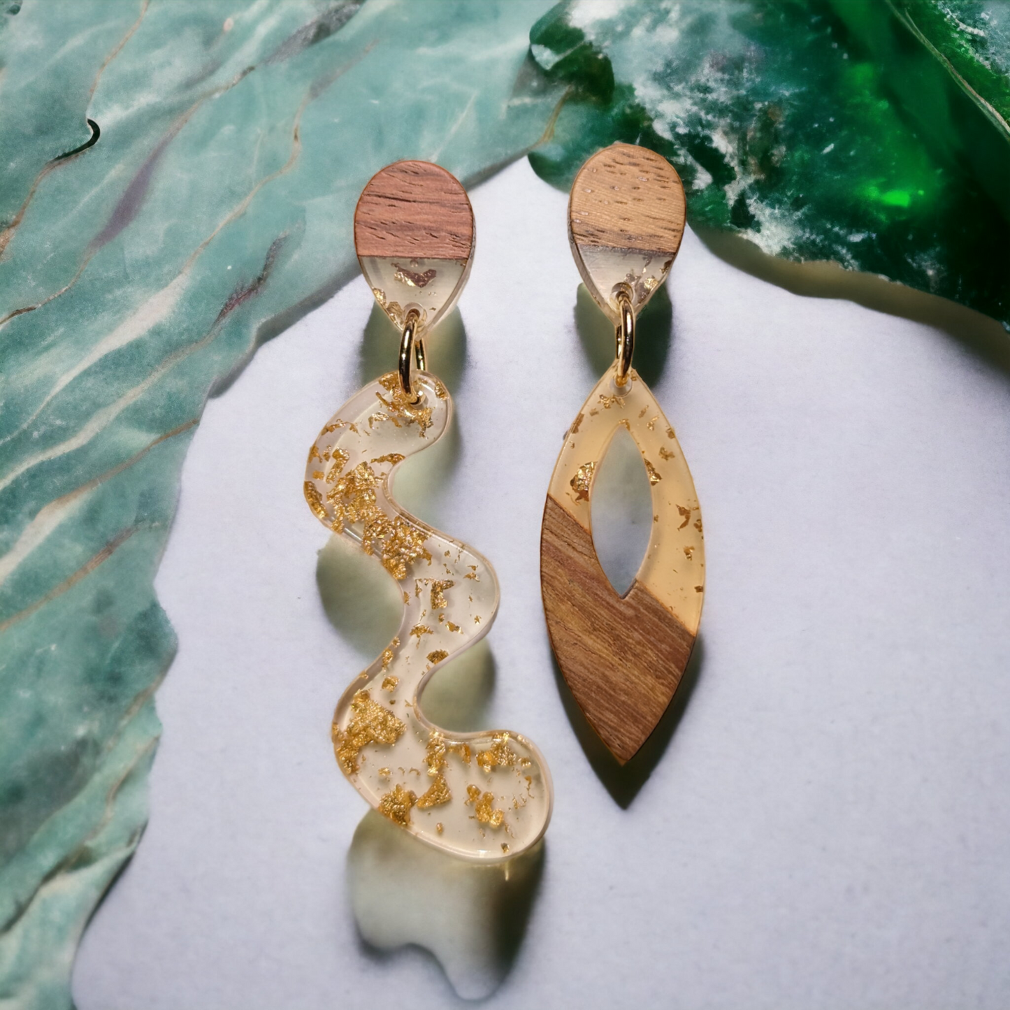 Boucles d'oreilles asymétriques