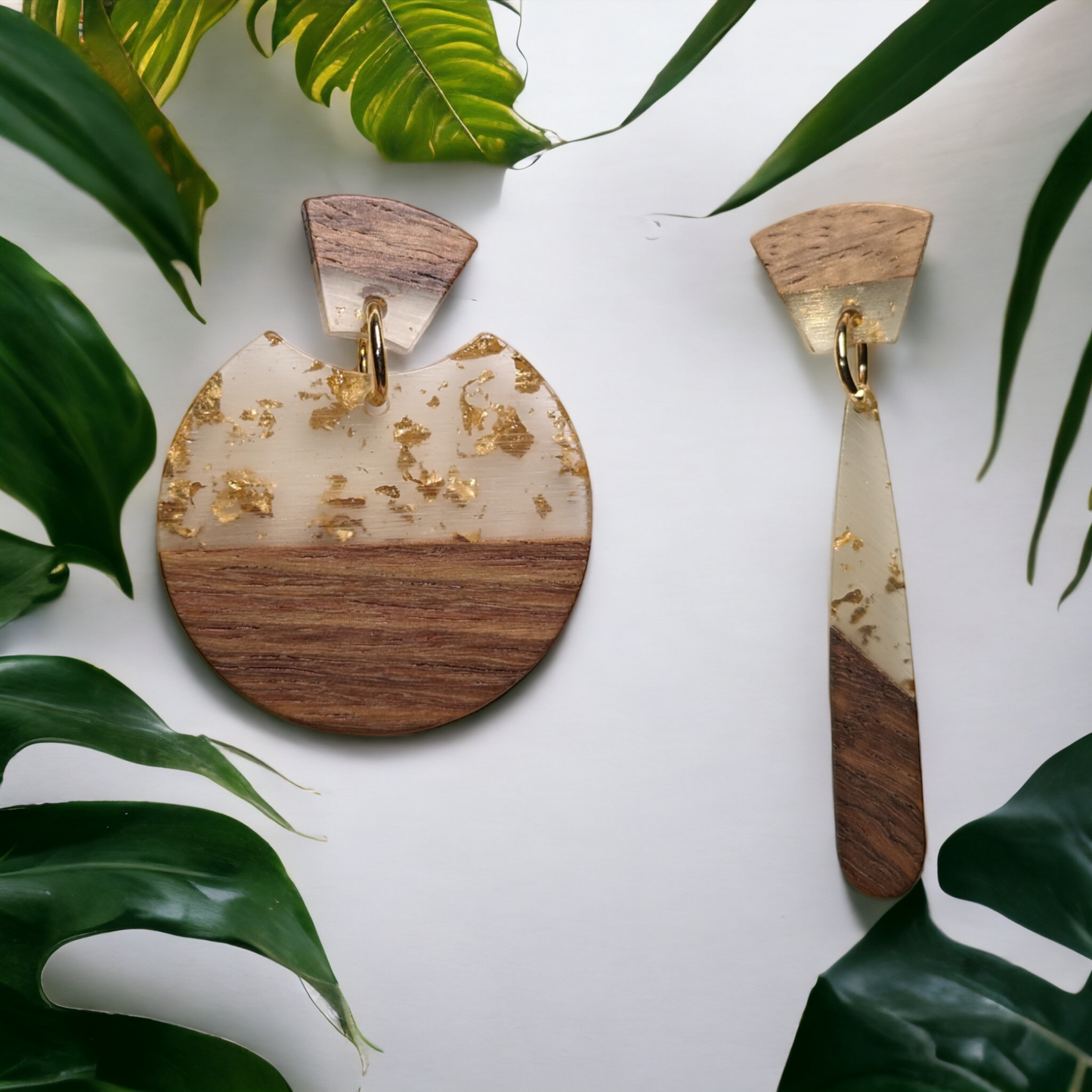 Boucles d'oreilles asymétriques