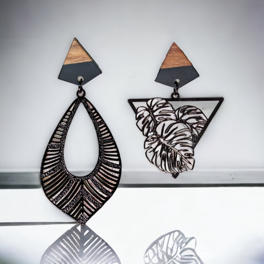 Boucles d'oreilles asymétriques