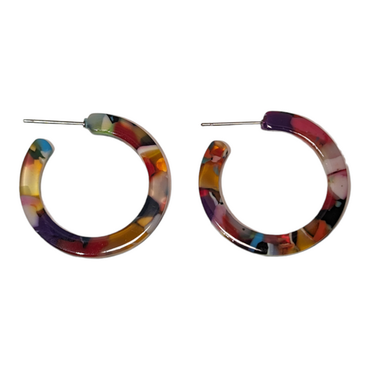 Boucles d'oreilles multicolores