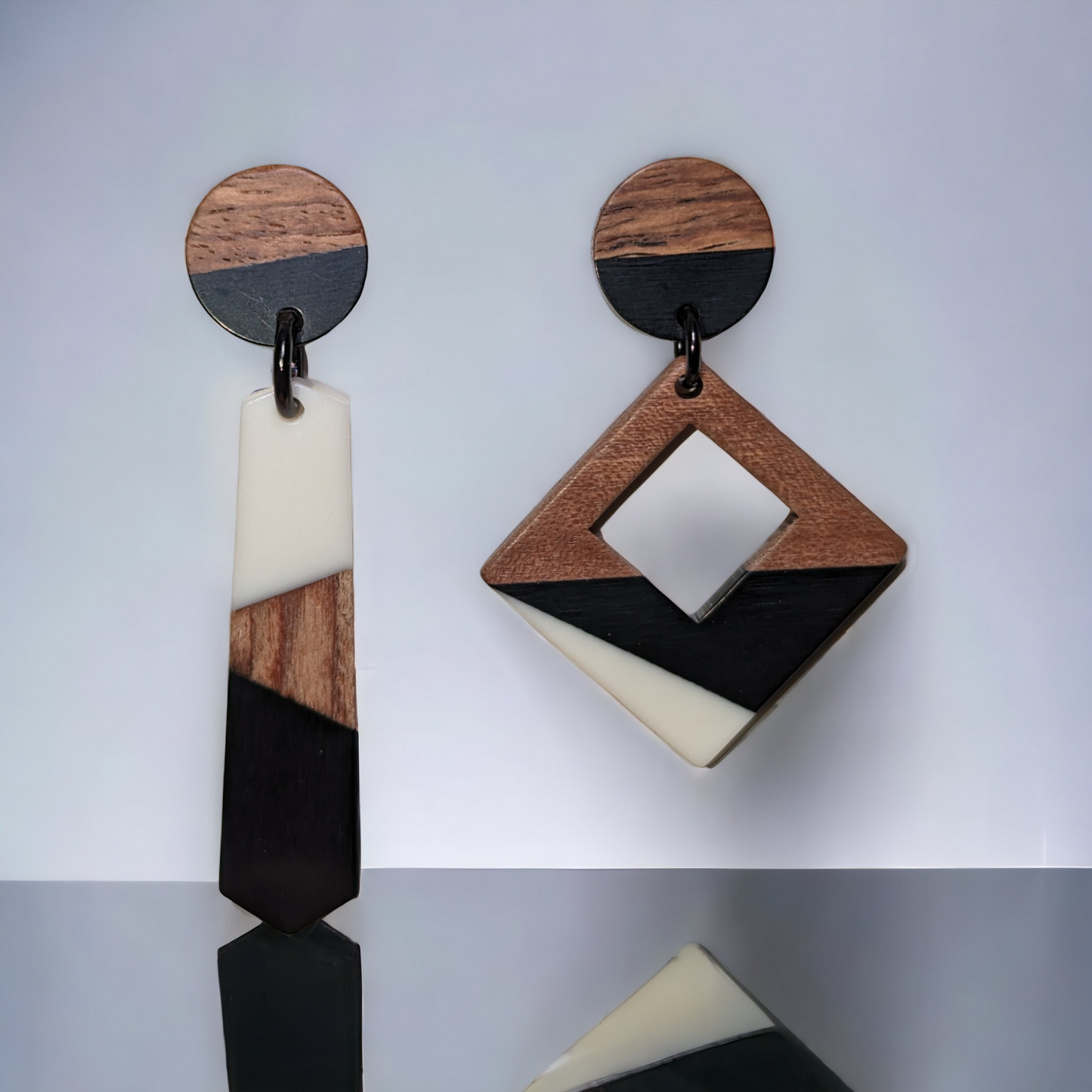 Boucles d'oreilles asymétriques