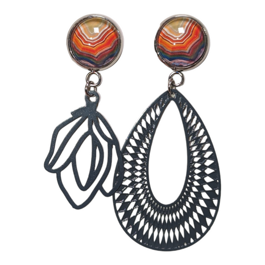 Boucles d'oreilles asymétriques