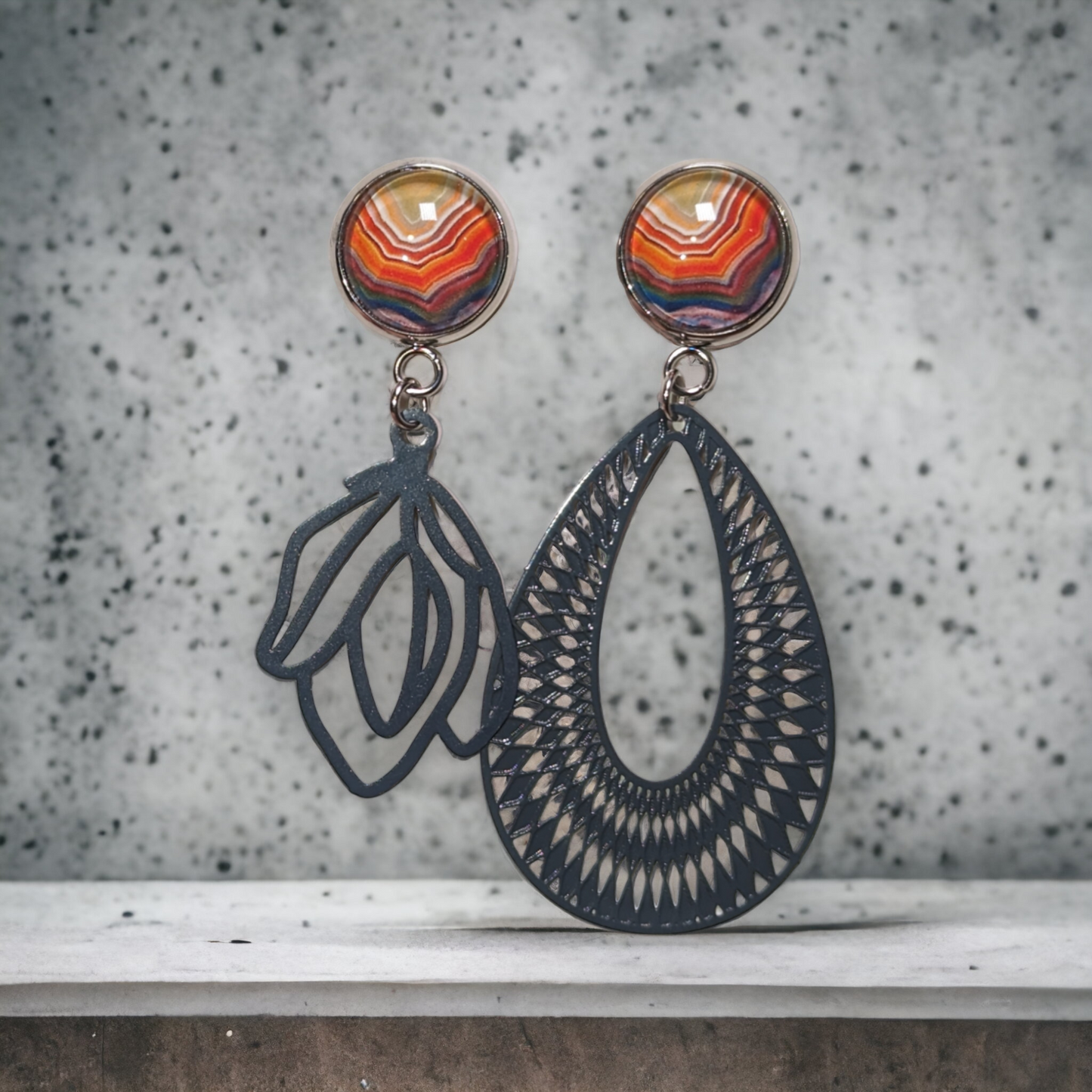 Boucles d'oreilles asymétriques