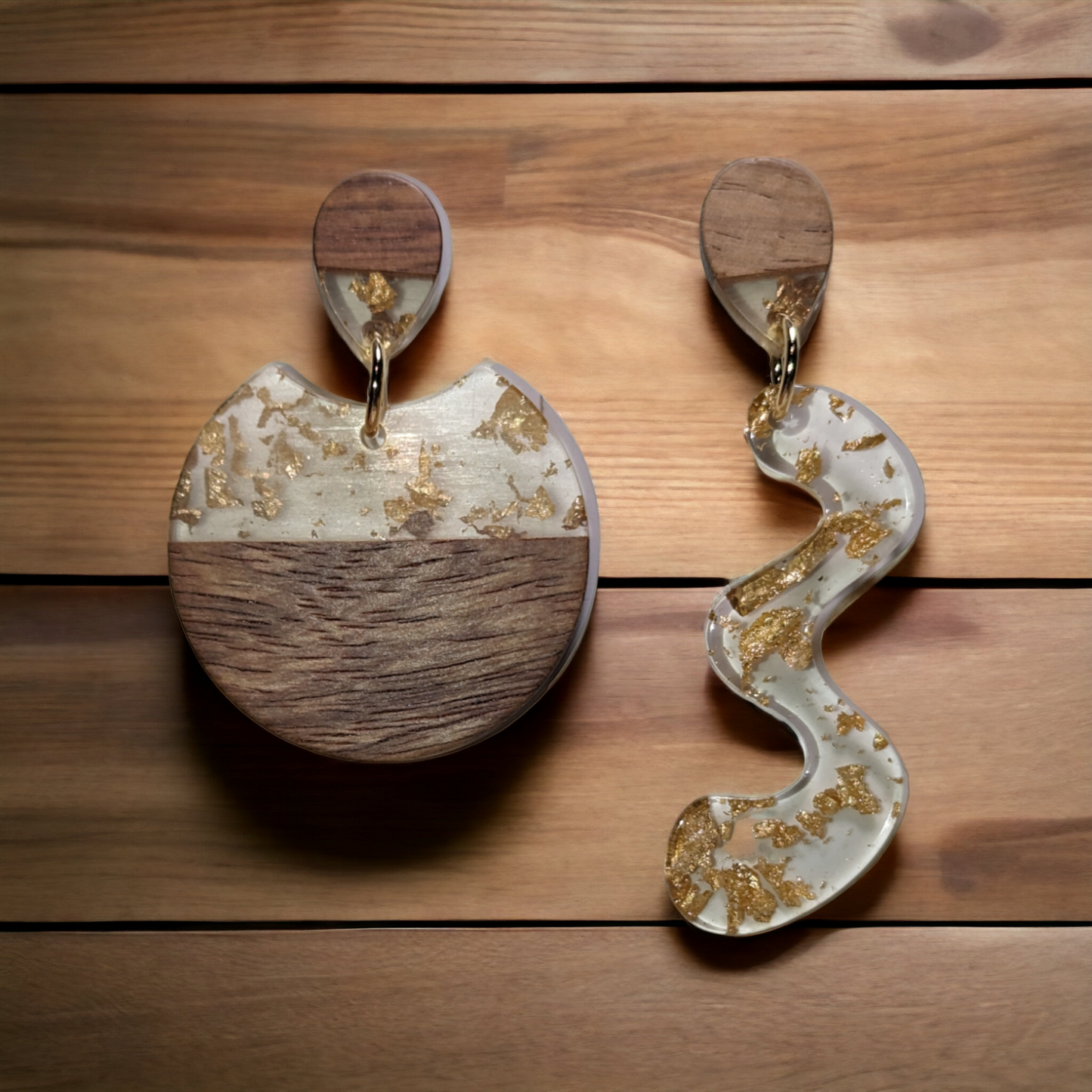 Boucles d'oreilles asymétriques