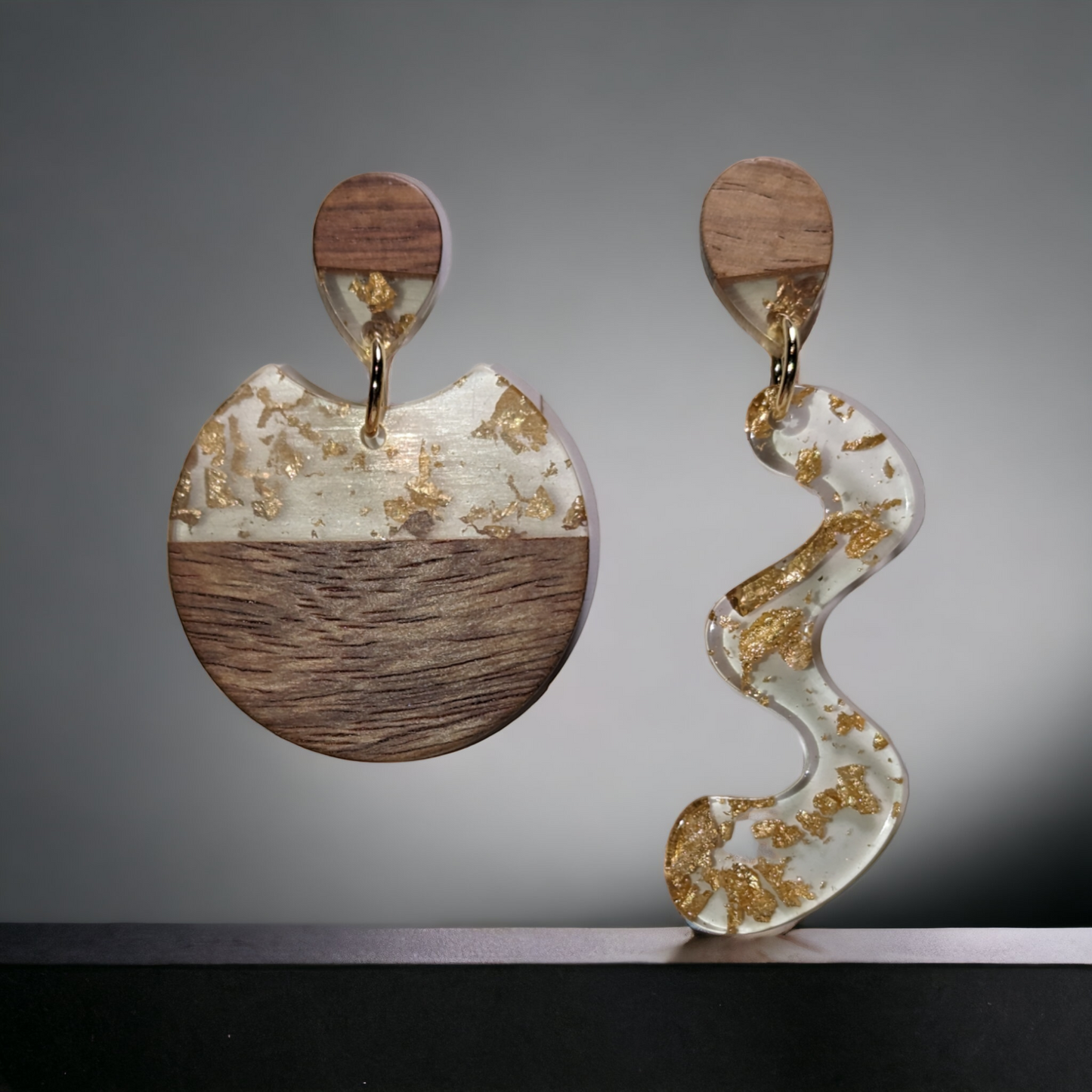 Boucles d'oreilles asymétriques