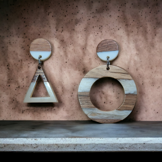 Boucles d'oreilles asymétriques