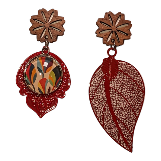 Boucles d'oreilles asymétriques