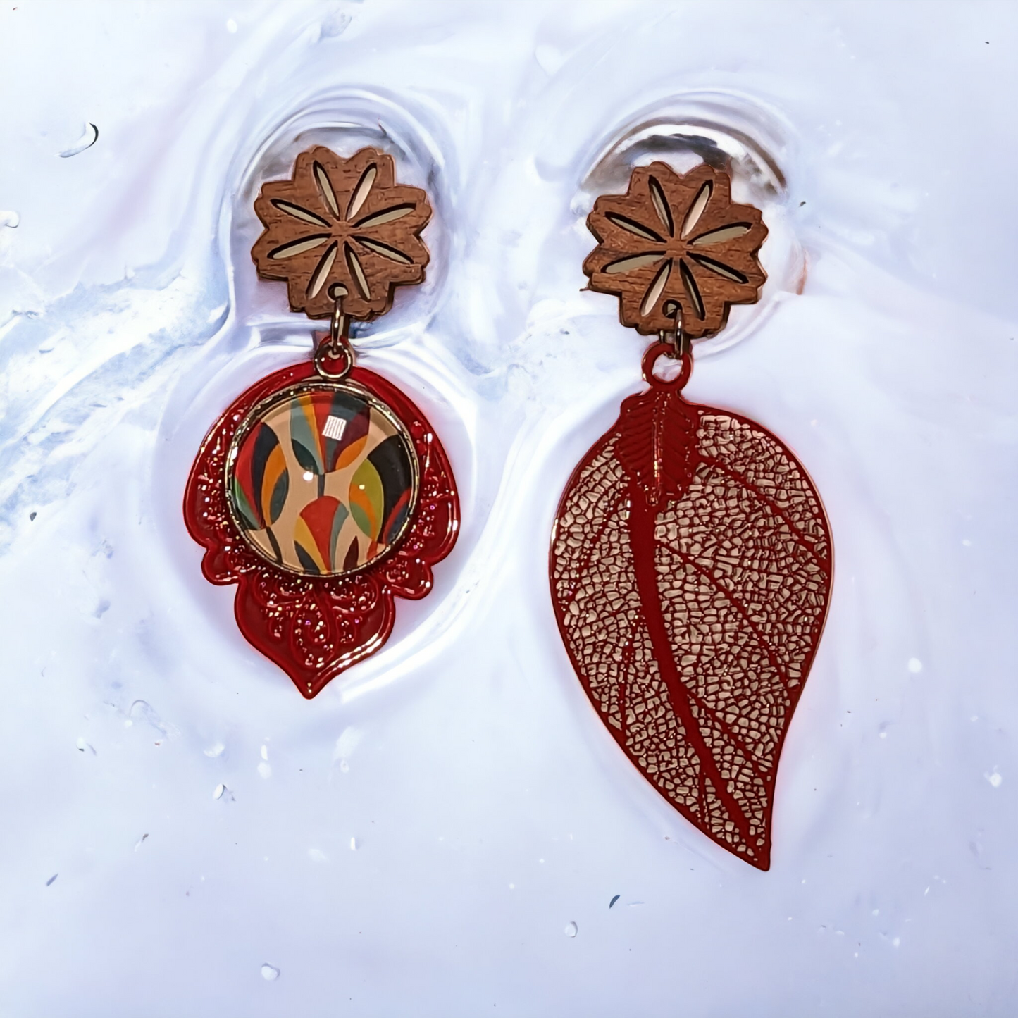 Boucles d'oreilles asymétriques